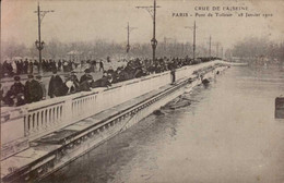 PARIS   ( 75 )    CRUE DE LA SEINE .  PONT DE TOLBIAC. LE 28 JANVIER 1910 - Floods