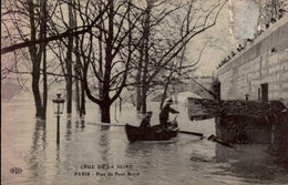 PARIS   ( 75 )    CRUE DE LA SEINE .  PRES DU PONT ROYAL - Inondations