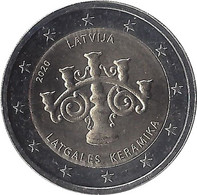 2020 LETTONIE - 2 Euros Commémorative - Céramique De Latgale - Lettonie