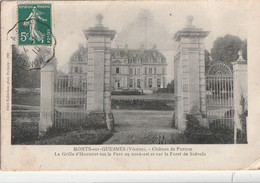 MONTS-sur-GUESNES. - Château De Purnon. La Grille D'Honneur Sur Le Parc Au Nord-est Et Sur La Forêt De Scévole - Monts Sur Guesnes