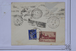 AU10 FRANCE BELLE LETTRE RARE 1938  CHAMBRE DES DEPUTES POUR POINTE DES GALETS LA REUNION  +NOMBREUX CACHETS DES ESCALES - 1927-1959 Briefe & Dokumente