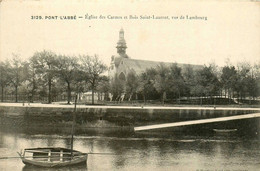 Pont L'abbé * église Des Carmes Et Bois St Laurent , Vus De Lambourg - Pont L'Abbe