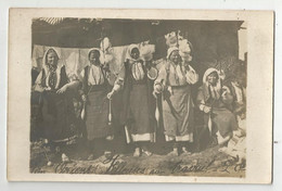 Métier  De Monastir 1918 Serbie Femmes Fileuses Au Travail En Orient Carte Photo - Artisanat