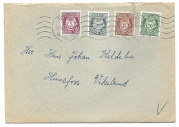 Norge Norway 1962 Post Horn - Set Of Four Stamps, Mi 478-481 First Day Cancellation   Cover - Lettres & Documents