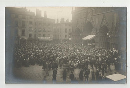 Carte Photo Fete Dieu Foule Devant  La Cathédrale De Lyon - Lyon 1