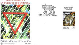 Lynx Pardelle FDC 1998 Espagne Yvert 3103 - Big Cats (cats Of Prey)