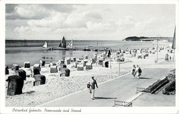 Ostseebad Gromitz - Promenade Und Strand - Beach - Old Postcard - 1954 - Germany - Used - Grömitz