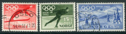 NORWAY 1951 Winter Olympic Games, Oslo Used.  Michel 372-74 - Used Stamps