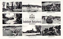 Inselstadt Ratzeburg - Lauenburg - Marktplatz - Fischeridyll - Old Postcard - Germany - Unused - Ratzeburg