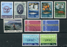 ICELAND 1971 Complete Issues Used.  Michel 450-459 - Gebraucht