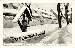 Bergstadt St Andreasberg Oberharz - Hirtenbrunnen In Der Schutzenstrasse - Old Postcard - 1956 - Germany - Used - St. Andreasberg