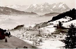 Wintersportplatz Oberstaufen Im Allgau - Mit Blick Zum Schweizer Hochgebirge - Old Postcard - 1959 - Germany - Used - Oberstaufen