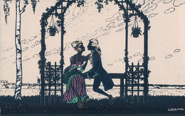 Grosze Manni Illustrateur, Couple En Silhouette (929) - Grosze, Manni