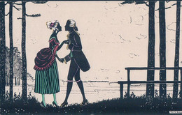 Grosze Manni Illustrateur, Couple En Silhouette (930) - Grosze, Manni