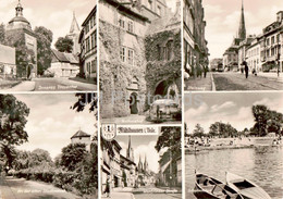 Muhlhausen I Thur - Inneres Frauentor - Rathaushof - Steinweg - Schwimmbad - Old Postcard - Germany DDR - Unused - Muehlhausen