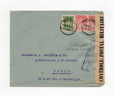 !!! 1ERE GUERRE, GRECE, LETTRE DE SALONIQUE POUR PARIS CENSURES FRANCAISE ET DE L'ARMEE D'ORIENT - Briefe U. Dokumente