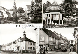 Bad Berka - Blick Zur Kirche - Im Kurpark - Am Rathaus - Bruhl - Car - Old Postcard - Germany DDR - Unused - Bad Berka