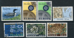 ICELAND 1967 Complete Issues Used.  Michel 408-14 - Used Stamps