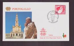 Portugal , Enveloppe Commémorative " Visite Du Pape Jean-Paul II " Du 13 Mai 1991 à Fatima - Cartas & Documentos