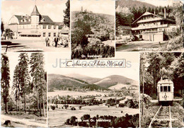 Tabarz I Thur Wald - Deutscher Hof - Gr Inselsberg - Thuringerwaldbahn - Tram - Old Postcard - 1964 - Germany DDR - Used - Tabarz