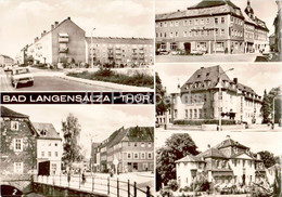 Bad Langensalza - Friedrich Hahn Strasse - Thallmanplatz - Hotel - Thur - Car - Old Postcard - 1977 - Germany DDR - Used - Bad Langensalza