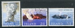 ICELAND 1965 Island Of Surtsey  Used.  Michel 392-94 - Oblitérés