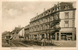 Rombach I. L. * Rue De La Gare * Rails Ligne Chemin De Fer Haut Rhin - Andere & Zonder Classificatie