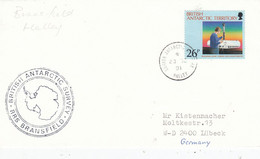 British Antarctic Territory (BAT) 1991 Ship Visit RRS Bransfield Ca Halley 23 DE 1991 (BAT330A) - Covers & Documents