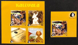 Finland 2022 Europa Peterspost Myths & Legends Kalevala Set Of 5 Imperforated Stamps Mint - Ongebruikt