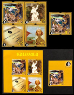 Finland 2022 Europa Peterspost Myths & Legends Kalevala Set Of 10 Perforated And Imperforated Stamps Mint - Unused Stamps
