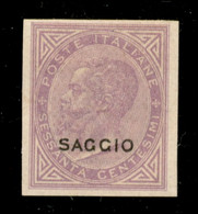 Regno - Vittorio Emanuele II - 1863 - Saggio - 60 Cent De La Rue (L21) - Gomma Originale - Autres & Non Classés