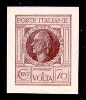 Regno - Vittorio Emanuele III - 1926 - Saggio - 70 Cent Volta (Unificato 121 - Viola) - Sempre Senza Gomma - Autres & Non Classés