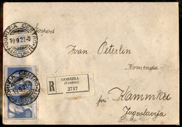 Repubblica - Vittorio Emanuele III - Raccomandata Per La Jugoslavia Coppia 1,25 Lire Volta (213) Da Gorizia 19.9.27 Per  - Autres & Non Classés