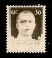 Regno - Vittorio Emanuele III - 1929 - 30 Cent Imperiale (249b) - Stampa Evanescente - Gomma Originale - Autres & Non Classés