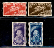 Regno - Vittorio Emanuele III - 1935 - Salone Aeronautico (384/387) - Serie Completa - Gomma Originale - Lieve Aderenza  - Autres & Non Classés