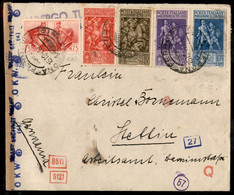 Regno - Vittorio Emanuele III - Tito Livio Serie Completa + 75 Cent Hitler E Mussolini (456 + 458//61) Su Lettera Da Ver - Autres & Non Classés