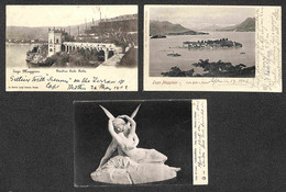 Regno - Navigazione - Arona Locarno (1902/2) + Locarno Arona (1907/1) - Tre Cartoline Per La Gran Bretagna - Autres & Non Classés