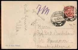 Regno - Navigazione - Servizi Postali Sul Lago Maggiore - Cartolina Per Hannover Del 5.10.27 - Autres & Non Classés