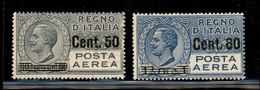 Regno - Vittorio Emanuele III - 1927 - Posta Aerea Soprastampati (8/9) - Serie Completa - Gomma Integra - Autres & Non Classés