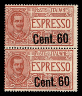 Regno - Vittorio Emanuele III - 1922 - Coppia Del 60 Su 50 Cent (6) - Gomma Integra - Autres & Non Classés