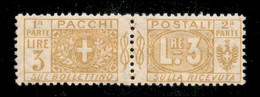 Regno - Vittorio Emanuele III - 1914 - 3 Lire Pacchi Postali (14) - Gomma Integra - Autres & Non Classés