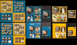Finland Russia 2022 Europa Peterspost Myths & Legends Kalevala Sadko Super Full Set Of ALL Imperf And Perf Stamps Sheetl - Sammlungen