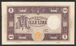 Repubblica - 1946 - Italia - 1000 Lire Repubblica - “M” Grande - Einaudi/Urbini - BB - Autres & Non Classés