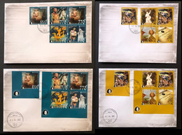 Finland Russia 2022 Europa Peterspost Myths & Legends Kalevala Sadko FDC Of Full Perforated And Imperforated Sets - 2022