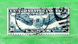 (Us.2) Stati Uniti ° - 1939  - 1^ Vol. Transatlantique. New York-Marseille.  Yvert. 25 .  Used. - 1a. 1918-1940 Usati