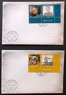 Finland Russia 2022 Europa Peterspost Myths & Legends Kalevala Sadko FDC Of Perforated Stamps With Labels - FDC