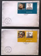 Finland Russia 2022 Europa Peterspost Myths & Legends Kalevala Sadko FDC Of Imperforated Stamps With Labels - 2022