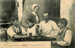 Cerisay Cerizay * 1908 * Une Partie De Cartes * Cartes à Jouer * Jeu De Cartes * Coiffe - Cerizay