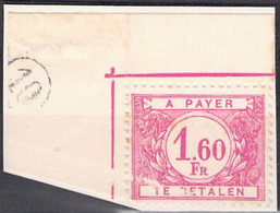 Belgique - COB TX 57  Sur Lettre  - 1945-53 - Cote 12.5 COB 2022 - - Postzegels