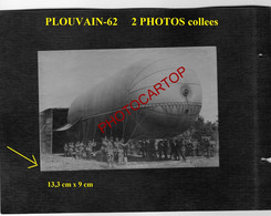 PLOUVAIN-2x PHOTOS Collees-Section De BALLONS D'Observation Allemands-Guerre-14-18-1 WK-Militaria-FRANCE-62- - Other Municipalities